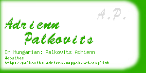 adrienn palkovits business card